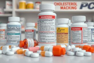 Koleszterinszint csökkentő gyógyszerek, figyelmeztető címkék és mellékhatások