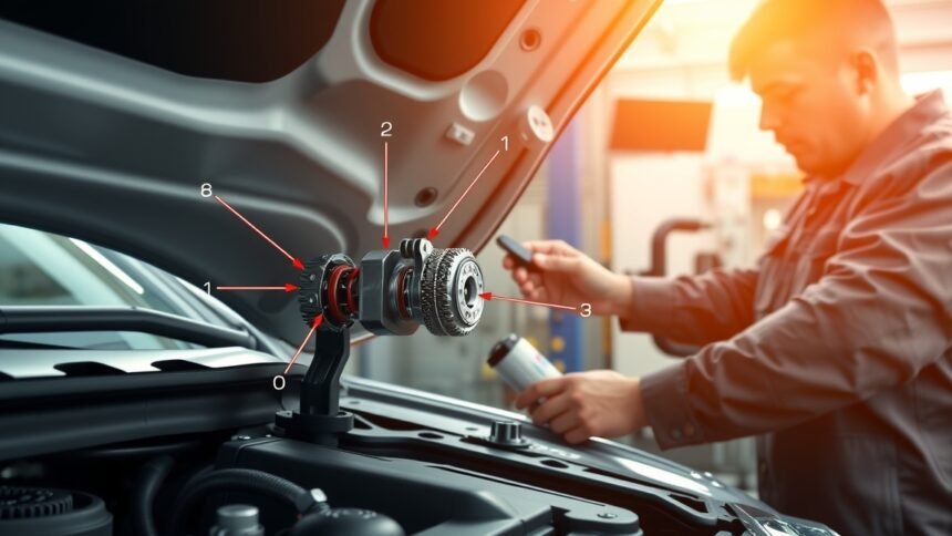 Motorháztető zár karbantartás autószerelő által