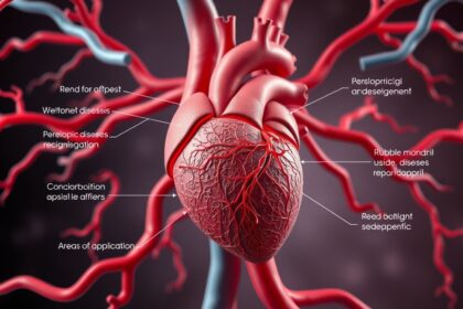 A szív- és érrendszeri rendszer illusztrációja perindopril hatásmechanizmusával