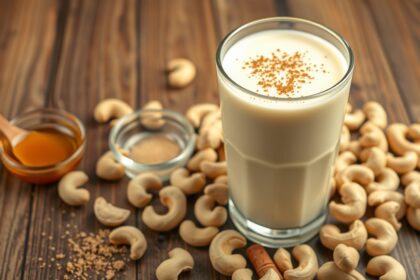 Kesudiótej, méz és fűszerek a konyhában, tápláló ital