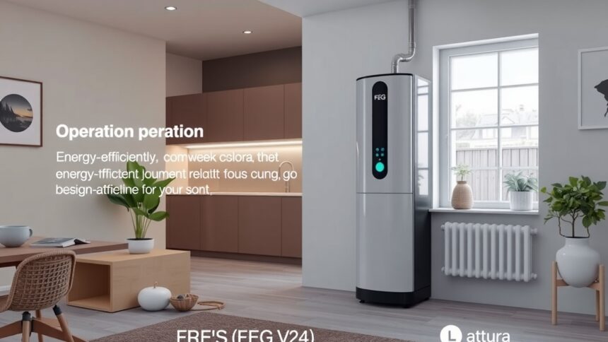 FÉG V4 vízmelegítő otthoni használatra, modern dizájnnal és hatékony működéssel.