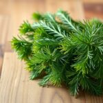 Friss kaporágak egy fából készült felületen.