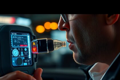 Alkoholszonda használata légzésvizsgálat során