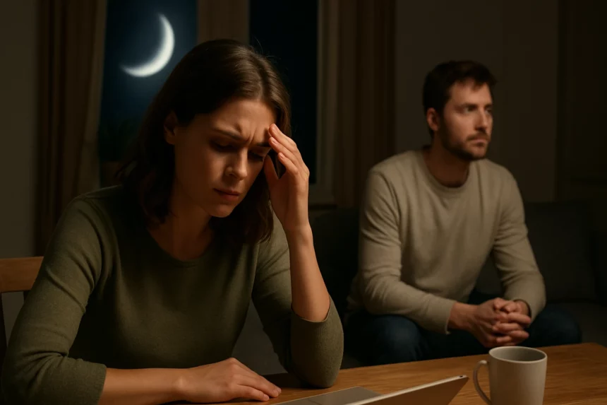 Feszültség a párkapcsolatban újhold idején.