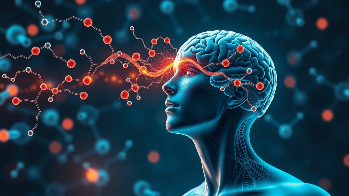 Illusztráció a dopamin szerepéről az érzelmekben és motivációban.