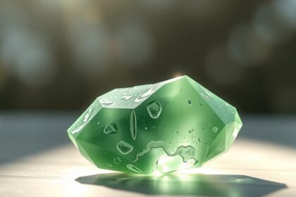 Zöld jade kristály, amely harmonizálja az érzelmeket és a lelket