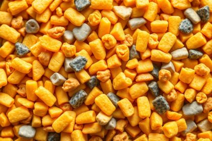 Szárított virágpor, tápláló és színpompás részecskék