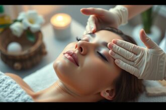 Arcmasszázs folyamat, fiatalító és relaxáló hatásokkal