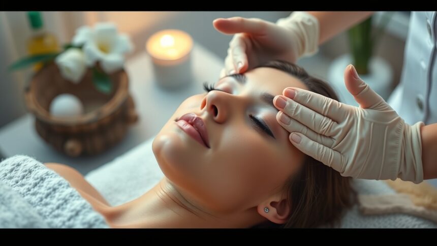 Arcmasszázs folyamat, fiatalító és relaxáló hatásokkal