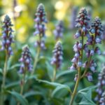 Kecskeruta virágok a természetben, elősegítve az egészséget.