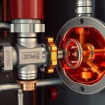 Zónaszelep részletes képe a fűtési rendszerben