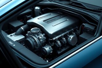 Atkinson-motor autó motorja, hatékony és környezetbarát megoldás.