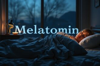 Alvó gyermek a melatonin hormon hatására nyugodt éjszakán.