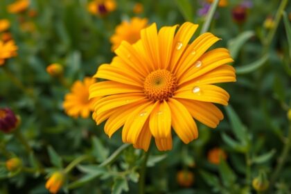 Körömvirág virág cseppfolyókkal, bőrápolás természetesen