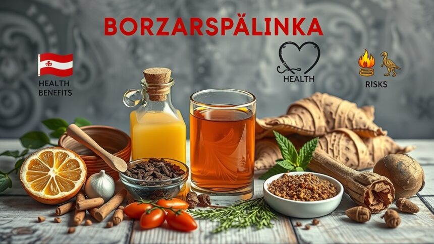 Borzaspálinka és egészségi előnyei, fűszerek és összetevők.