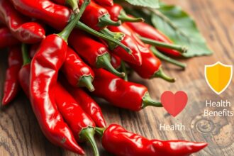 Friss chili paprika, amely egészségügyi előnyöket kínál