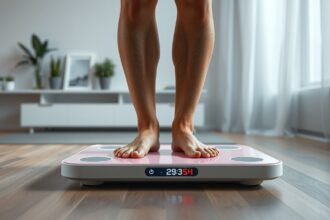 Diagnosztikai mérleg használata testösszetétel méréséhez