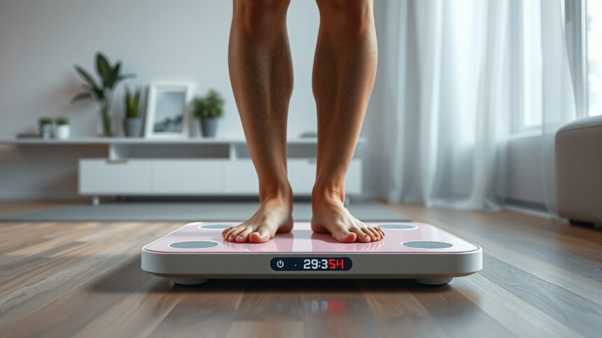 Diagnosztikai mérleg használata testösszetétel méréséhez