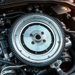 Kettős tömegű lendkerék az autó motorjában, járműtechnikai részlet