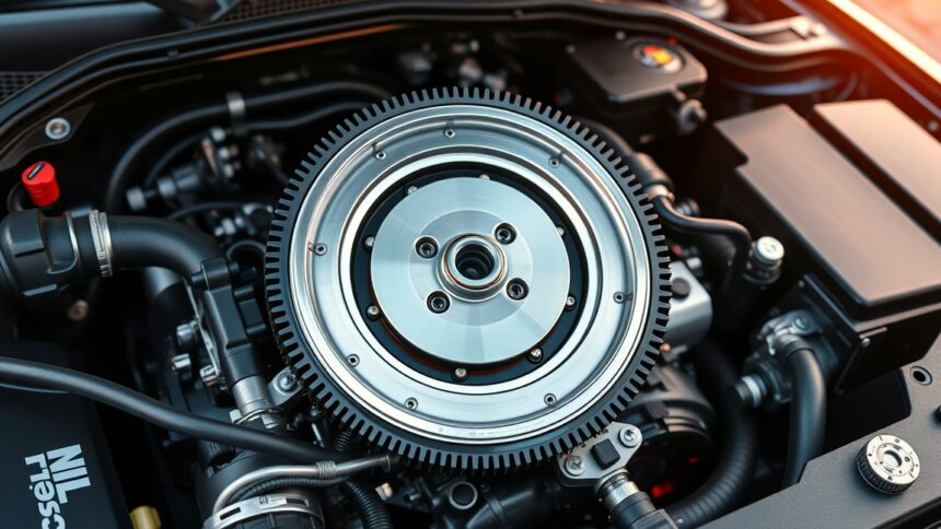 Kettős tömegű lendkerék az autó motorjában, járműtechnikai részlet