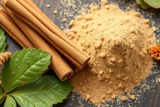 Fahéj por és rudak, természetes gombaölő hatással.