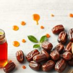 Datolyaszirup és friss datolya természetes édesítőként