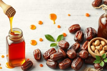 Datolyaszirup és friss datolya természetes édesítőként