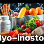 Mio-inozitol táplálékkiegészítők, vitaminok és friss zöldségek