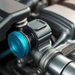 EGR szelep az autó motorjában, amely csökkenti a károsanyag-kibocsátást