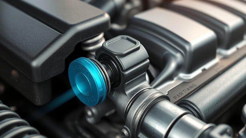 EGR szelep az autó motorjában, amely csökkenti a károsanyag-kibocsátást