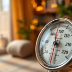 Hőmérő kibővített nézetben, lakóterületen való használatra.