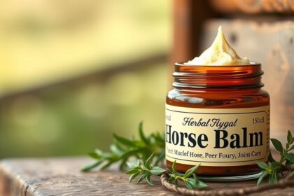 Lóbalzsam üveg, természetes fájdalomcsillapító és regeneráló