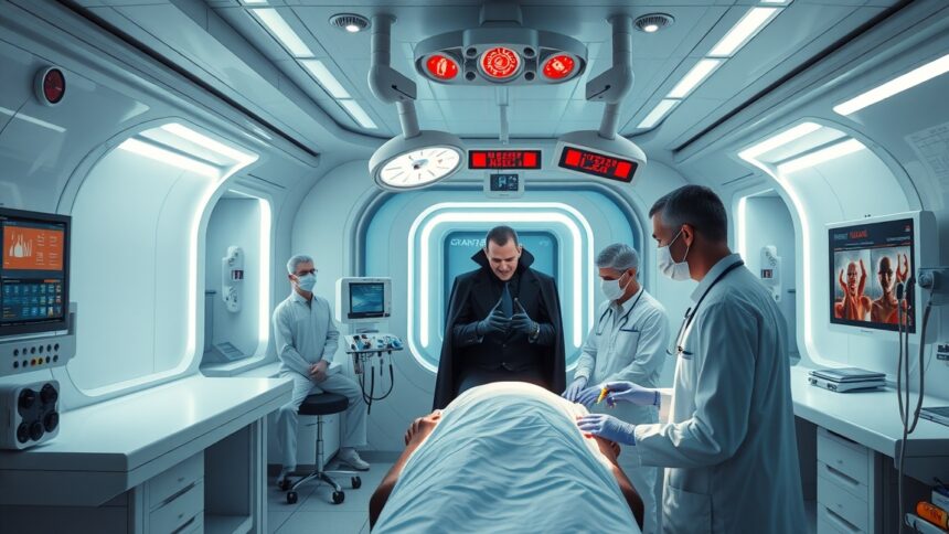 Orvosi terápia és technológia a Drakula terápia kontextusában.