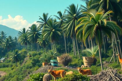 Tengeri pálmák és szarvasok egy egészséges ökoszisztémában