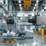 Két különböző végálláskapcsoló ipari környezetben.