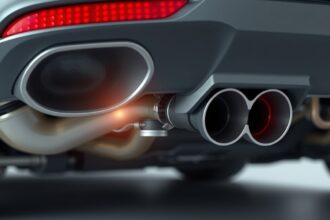 Autó hátsó lambda szonda és kipufogó rendszer