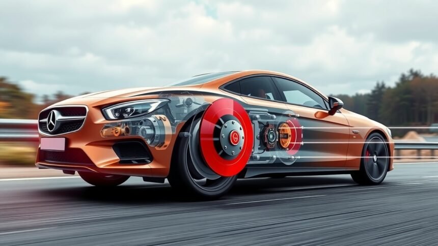 Fékerőelosztó rendszer működése egy autóban