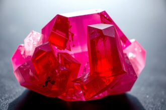 Rubellit kristály: rózsaszín és vörös árnyalatok