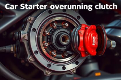 Az önindító szabadonfutó részletei autóalkatrészek között