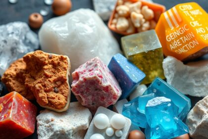 Különböző ásványok és kristályok, amelyek az egészség javítására szolgálnak.