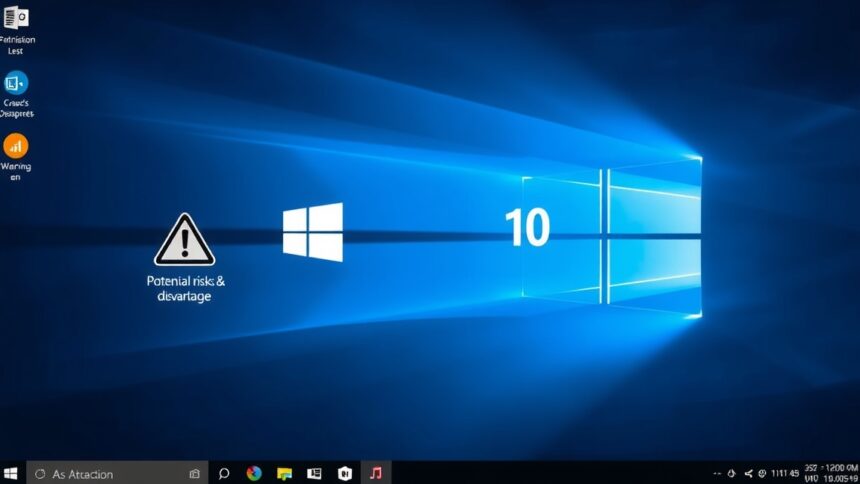 Windows 10 asztal, figyelmeztetés az aktiválatlan verzió hátrányaira