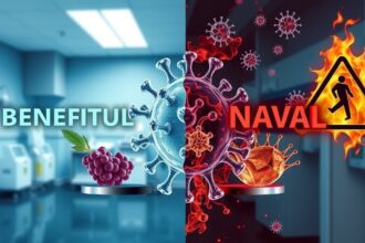 A NAC jótékony és káros hatásait ábrázoló grafika