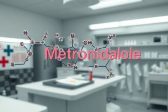 Metronidazol molekula a klinikai hátterével