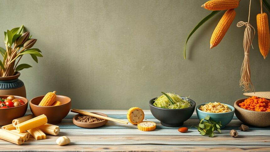 Színes ételek és hozzávalók tálakban, főzéshez és sütéshez.