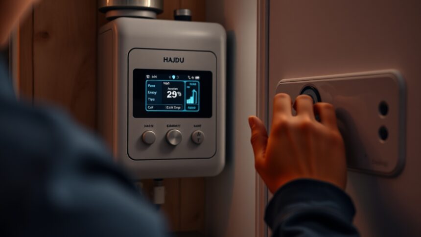 Hajdu bojler hőfokszabályzó beállítása és monitorozása