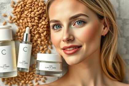 Lenmagos bőrápoló termékek és egészséges bőr.