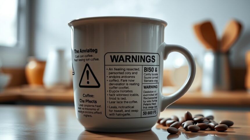 Figyelmeztetés instant kávéról, egészségügyi kockázatok