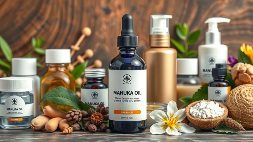 Manuka olaj és bőrápolási termékek természetes összetevőkkel