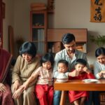 Családi találkozó a hagyományos és modern szerepekről.