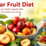 Naspolya gyümölcsök és ízletes ételek, egészséges diétához.